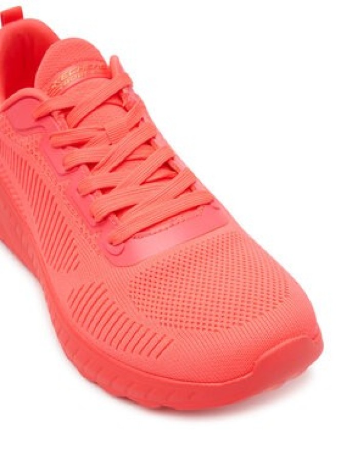 Skechers Sneakersy Bobs Squad Chaos-Cool Rythms 117216/NCOR Koralowy