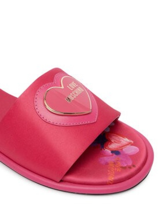 LOVE MOSCHINO Klapki JA28232G0OJO0604 Różowy