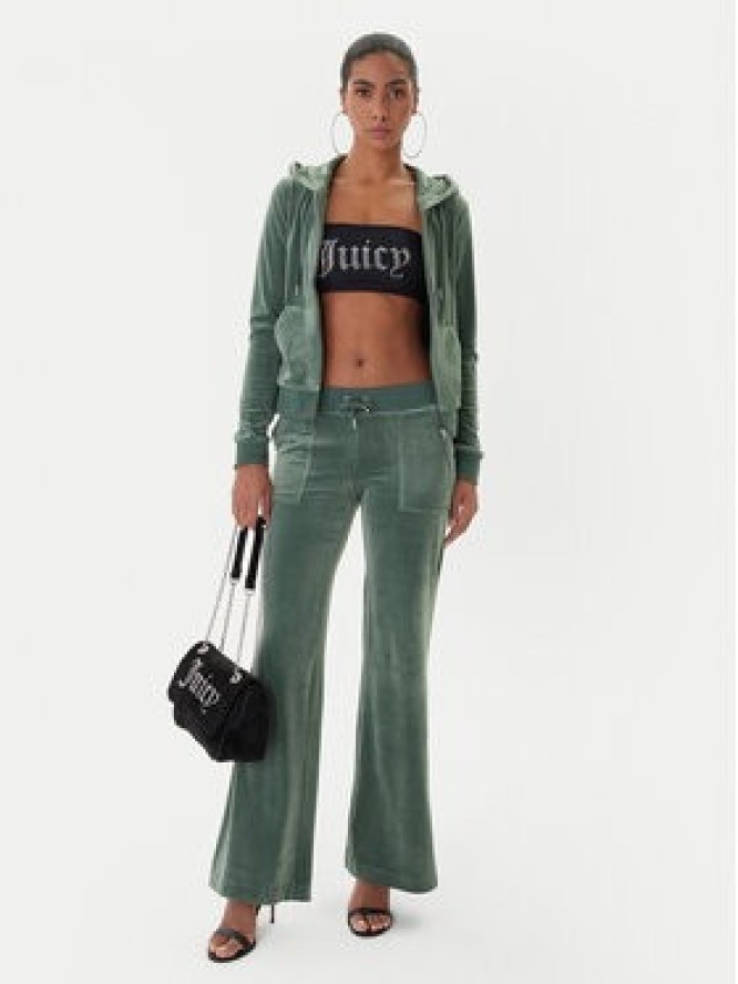 Juicy Couture Spodnie dresowe Layla JCSEBJ001 Zielony Flared Leg