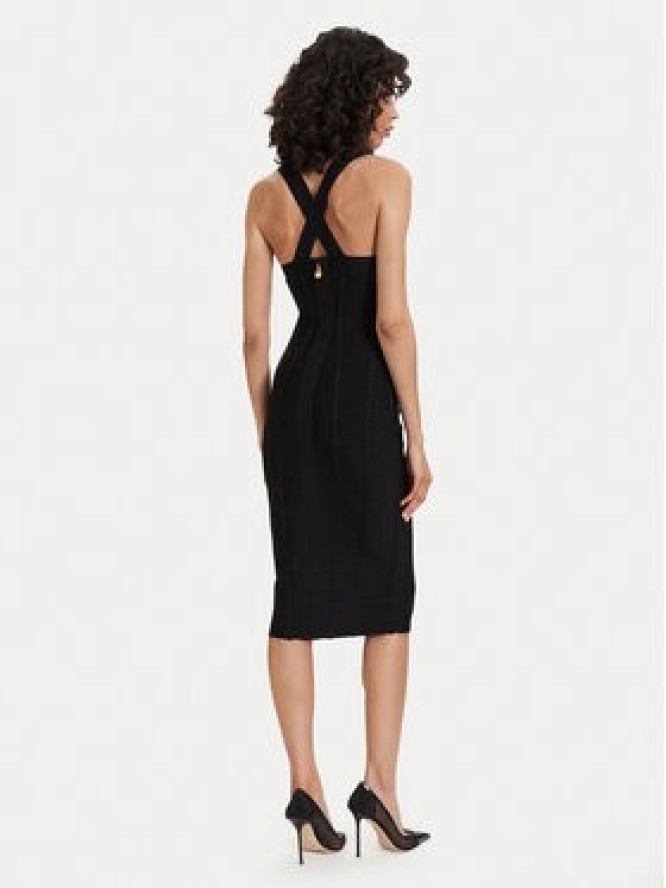 Elisabetta Franchi Sukienka koktajlowa AM-24D-62E2-V790 Czarny Slim Fit