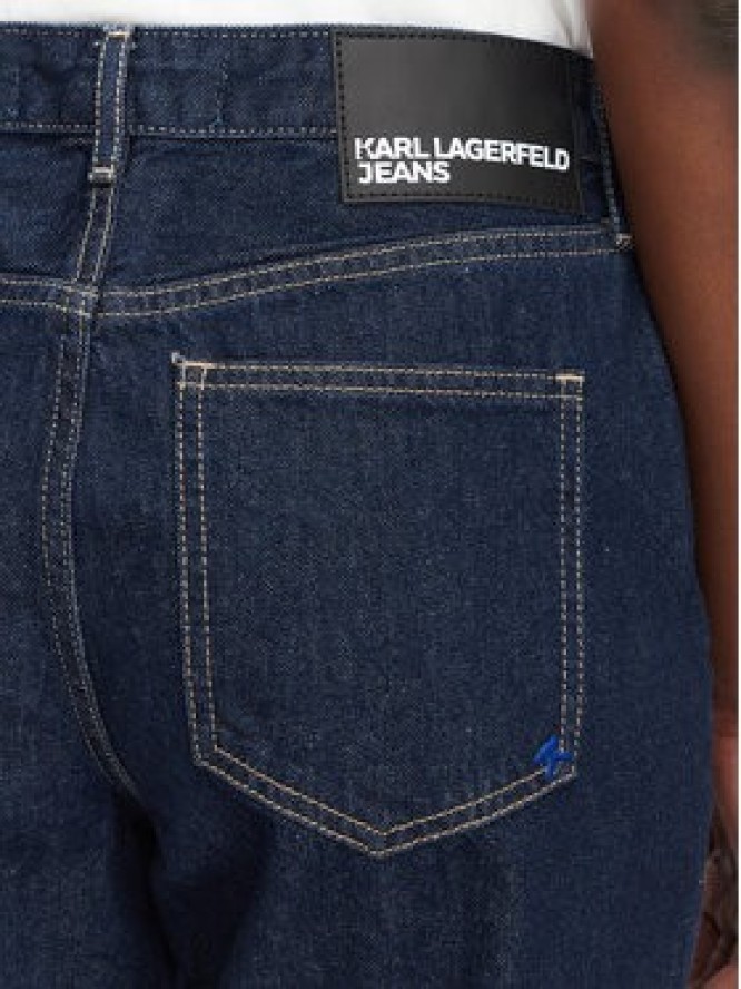 Karl Lagerfeld Jeans Jeansy B3W10059 Granatowy Mom Fit