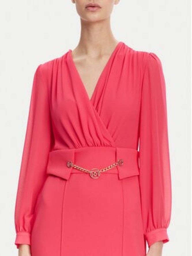 Rinascimento Sukienka koktajlowa CFC0123289003 Różowy Regular Fit