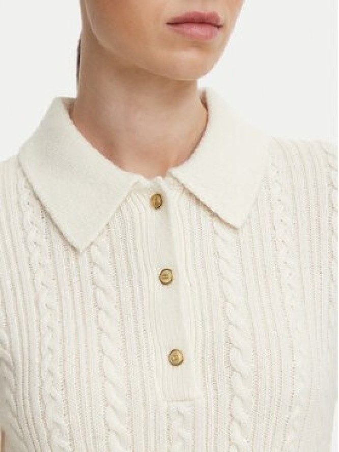 Tommy Hilfiger Sweter WW0WW52222 Kremowy Regular Fit