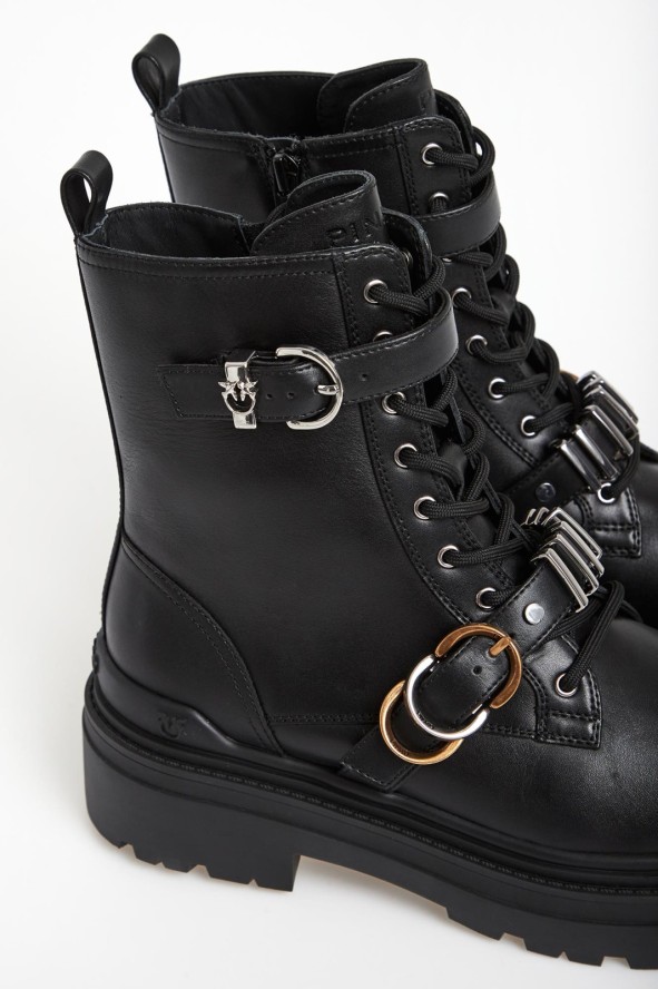 Trapery damskie skórzane Mia 19 PINKO