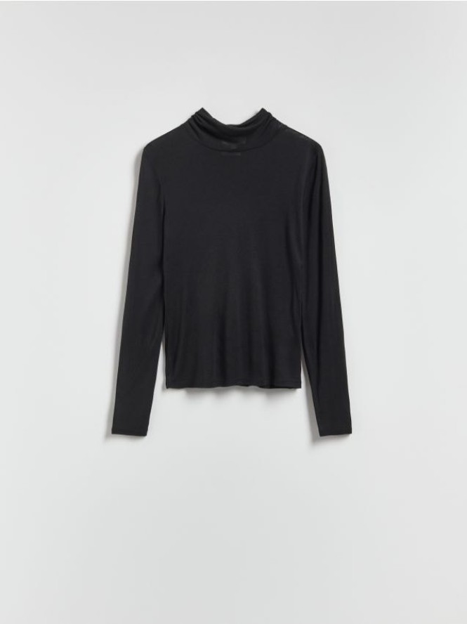 Golf z dodatkiem kaszmiru - czarny