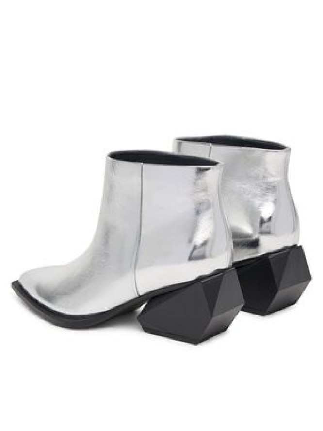 United Nude Botki Ricky Yoyo Mid 1104114116 Srebrny