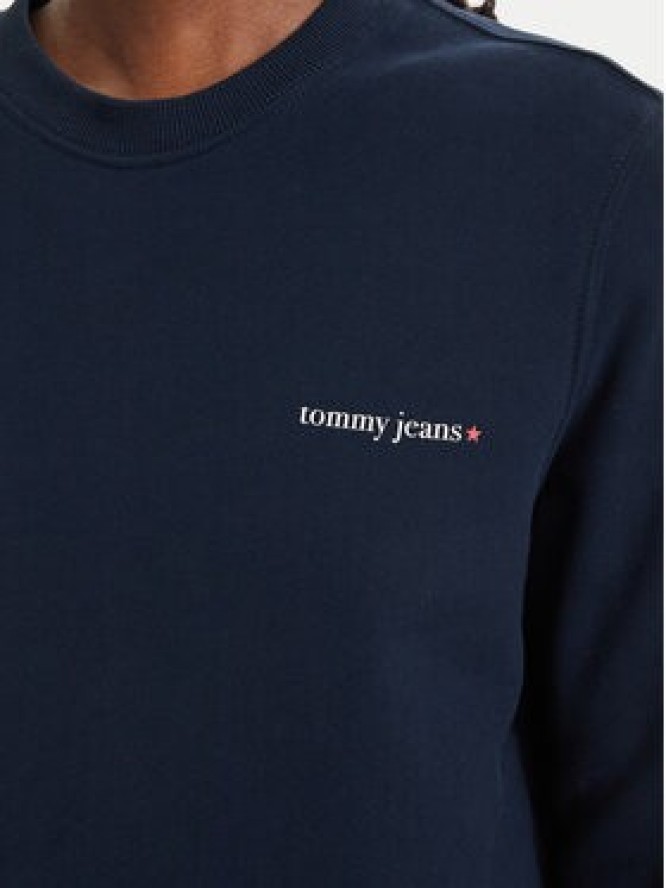 Tommy Jeans Bluza Ess Logo DW0DW22829 Granatowy Regular Fit