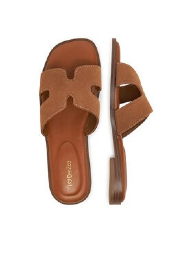 DeeZee Klapki DZ-S8A Brązowy