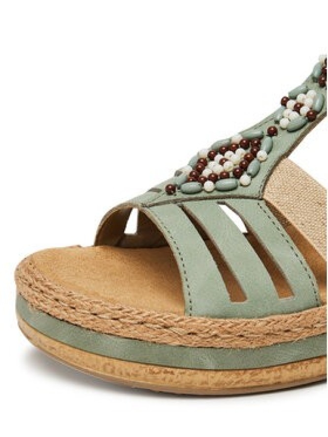 Rieker Sandały V0920-52 Zielony