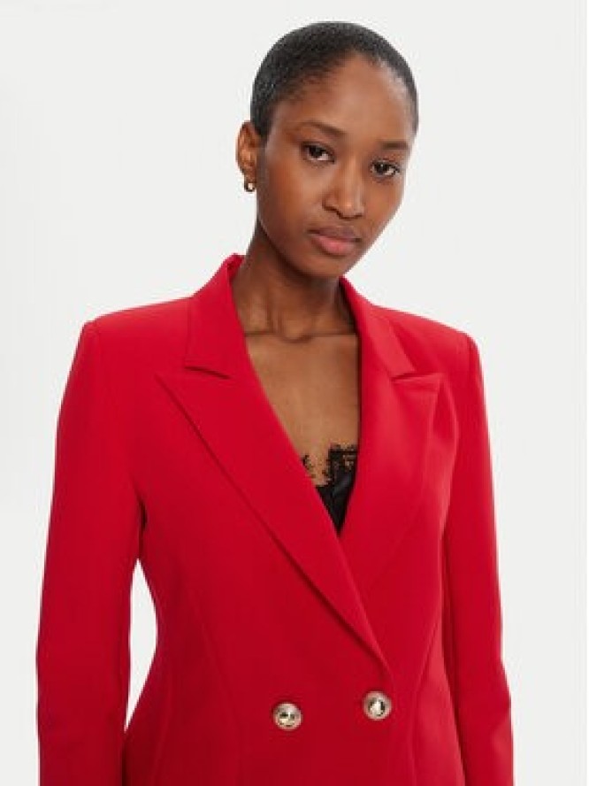 Rinascimento Marynarka CFC0126220003 Czerwony Slim Fit