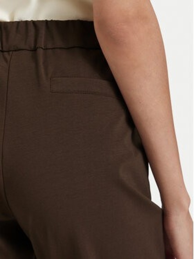 Maryley Spodnie materiałowe 26EB527/06MO Brązowy ciemny Regular Fit