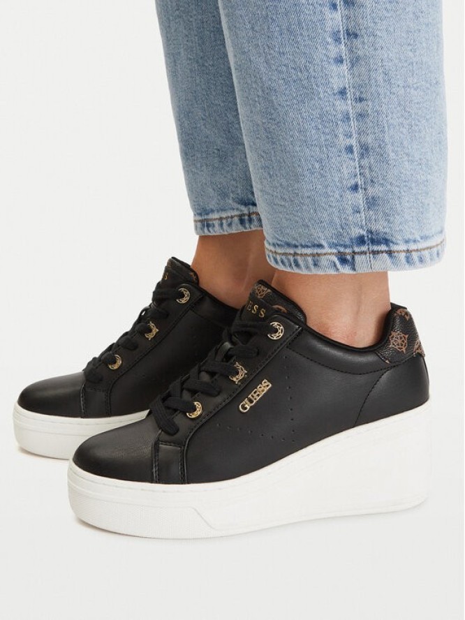 Guess Sneakersy FLTRZY ELE12 Czarny