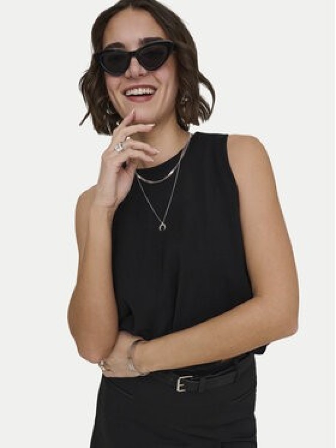 ONLY Top Aris 15364287 Czarny Loose Fit
