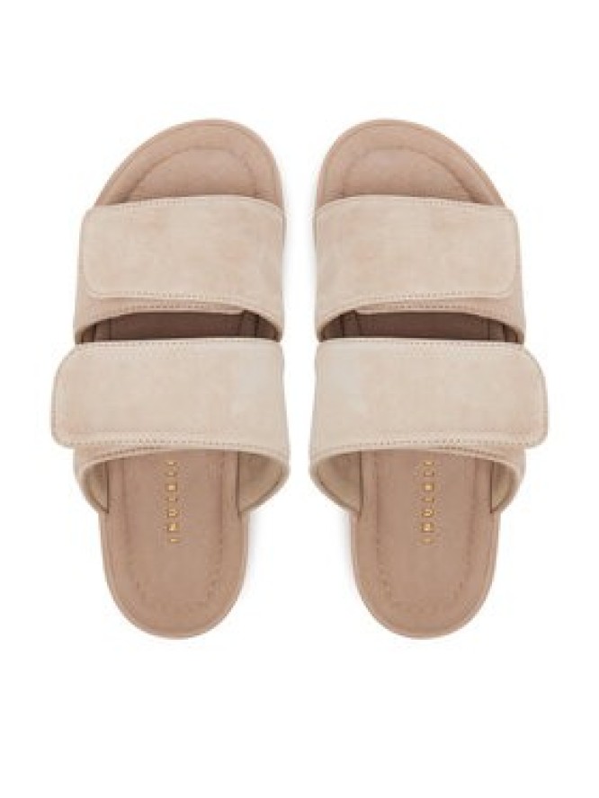 Inuikii Klapki Classic Suede Velcro 70104-128 Beżowy