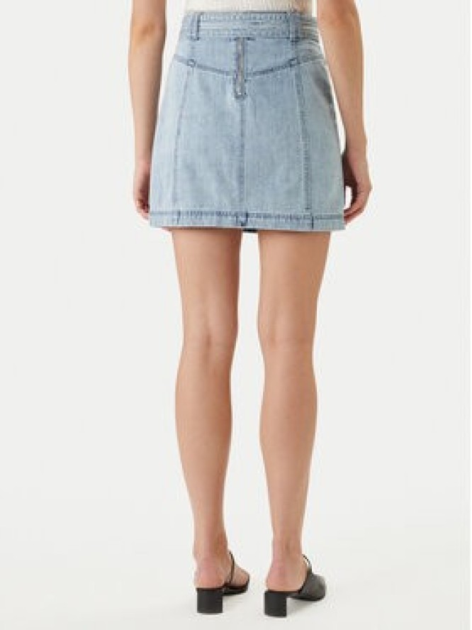 Morgan Spódnica jeansowa 251-JOLAM Błękitny Regular Fit