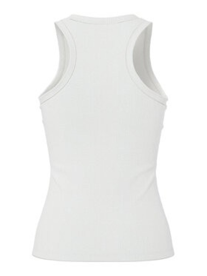 Pieces Top Ruka 17133673 Biały Slim Fit