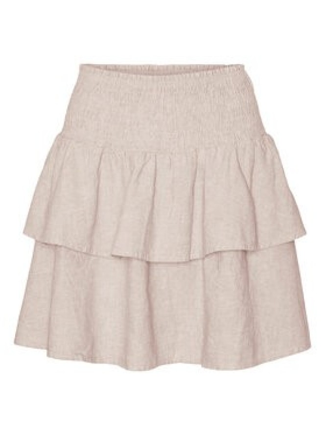 Vero Moda Spódnica mini Luna 10309768 Beżowy Regular Fit