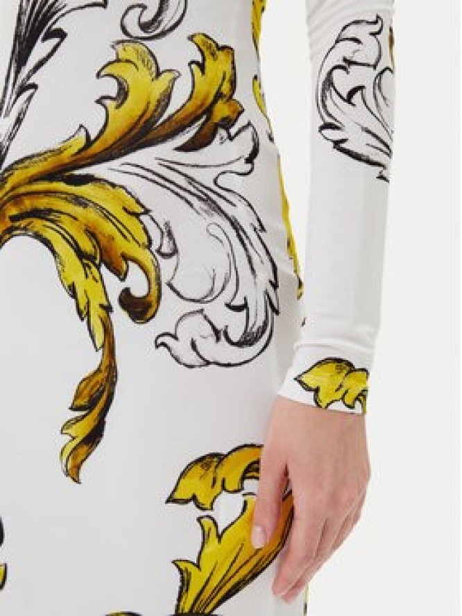 Versace Jeans Couture Sukienka codzienna 78HAO920 JS471 Biały Regular Fit