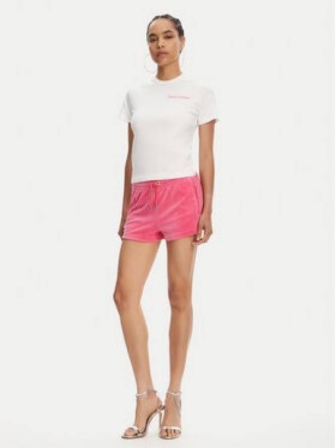 Juicy Couture T-Shirt La Beach JCWCT125319 Biały Regular Fit
