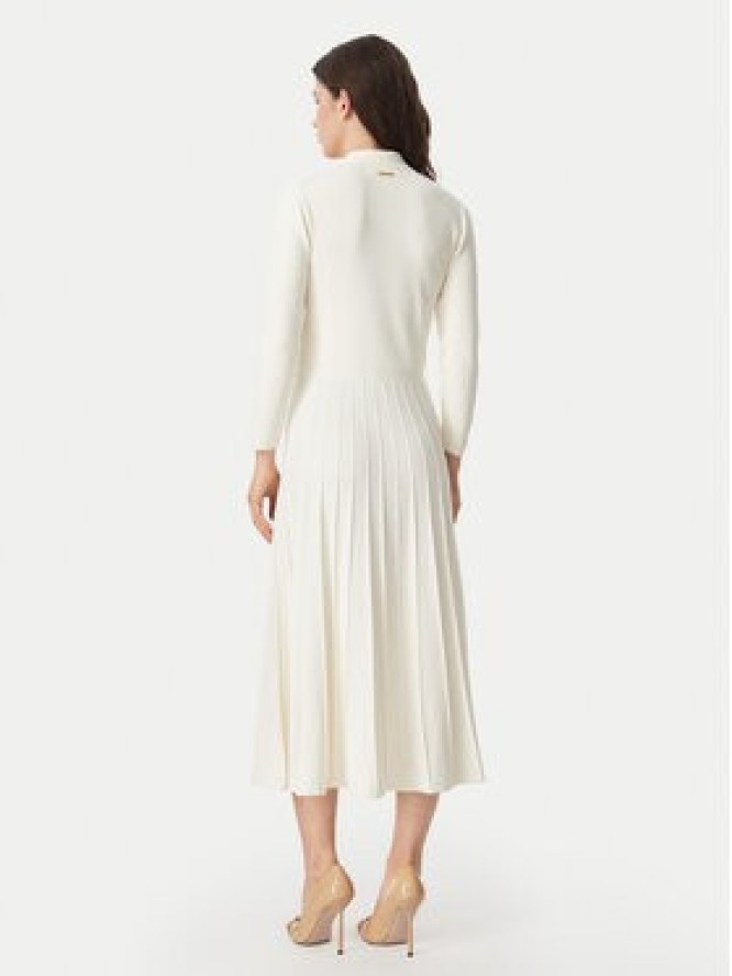 MICHAEL Michael Kors Sukienka dzianinowa MT683J3BFD Kremowy Slim Fit