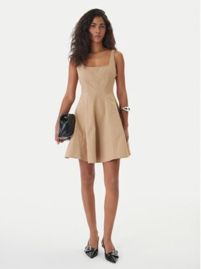 HUGO Sukienka codzienna Kademe 50559409 Beżowy Regular Fit