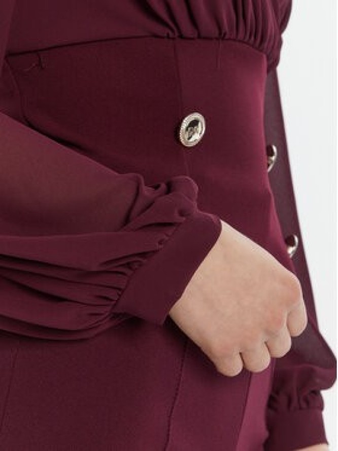 Rinascimento Bluzka CFC0126180003 Bordowy Regular Fit