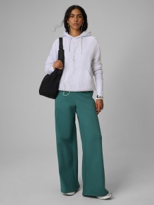 4F Spodnie dresowe z szerokimi nogawkami damskie - turkusowe XL