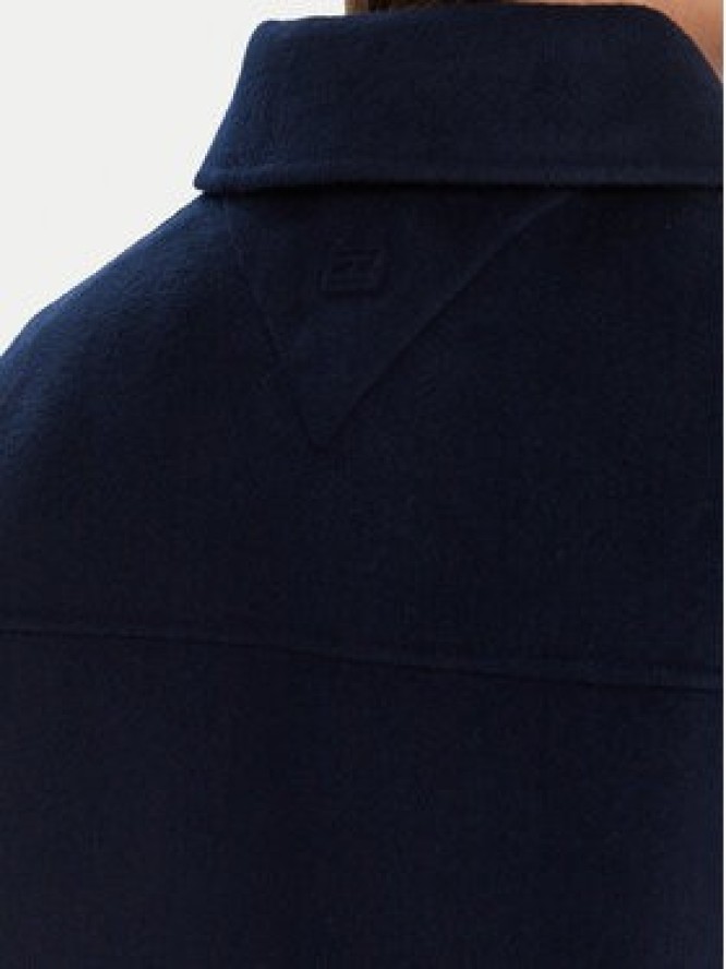 Tommy Hilfiger Płaszcz wełniany WW0WW46558 Granatowy Relaxed Fit