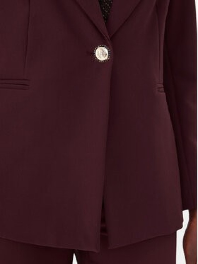 Maryley Marynarka 25IB187/M06/43BU Bordowy Regular Fit