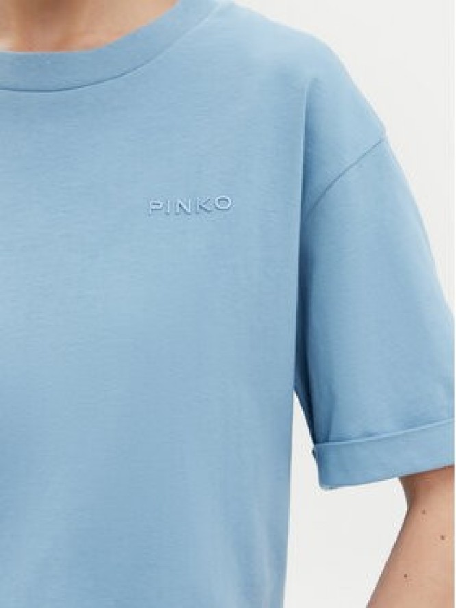 PINKO T-Shirt 104882 A2HN Niebieski Regular Fit