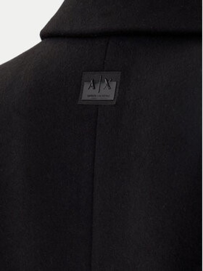 Armani Exchange Płaszcz wełniany XW000716 AF16206 UC001 Czarny Slim Fit