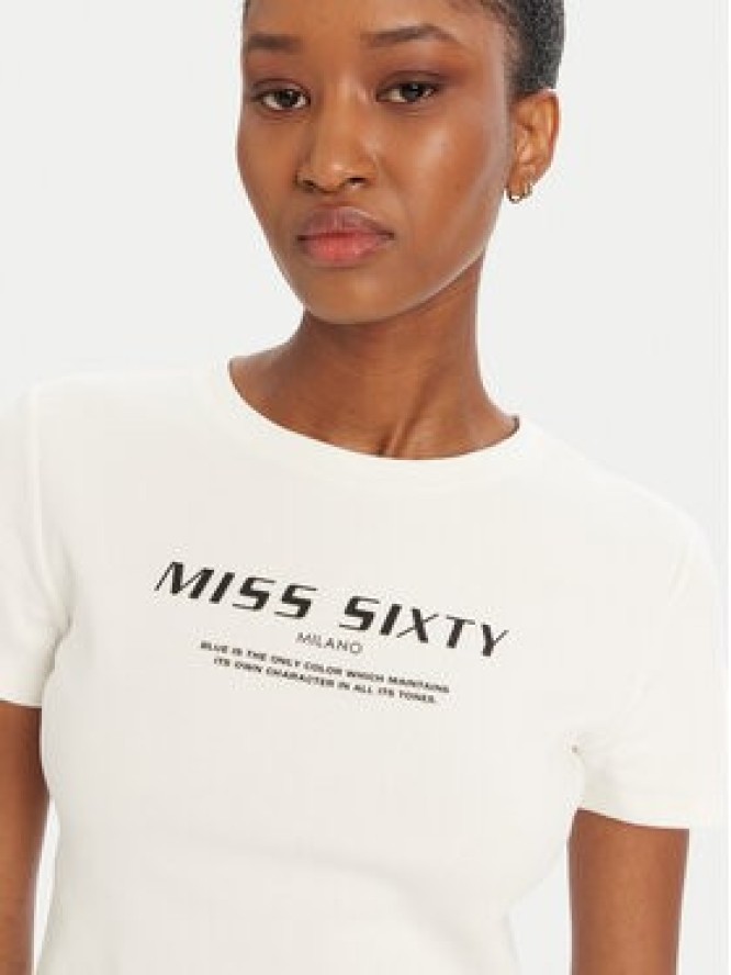 Miss Sixty T-Shirt 6L1SJ4300000 Biały Slim Fit