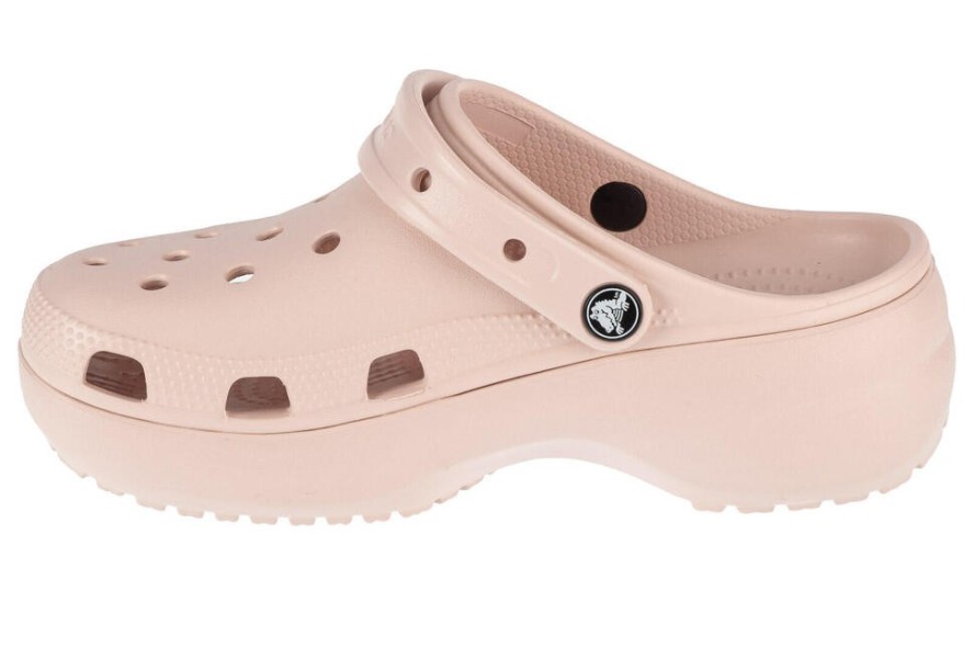 Mules Femme Mules Crocs CLASSIC PLATFORM CLOG W Rose Rose