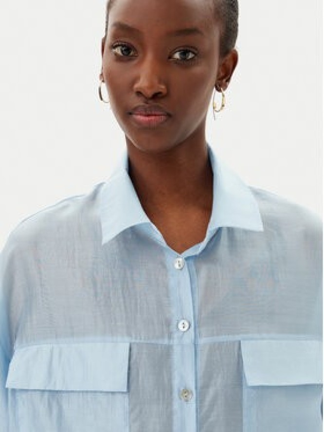 Rinascimento Koszula CFC0123656003 Błękitny Relaxed Fit