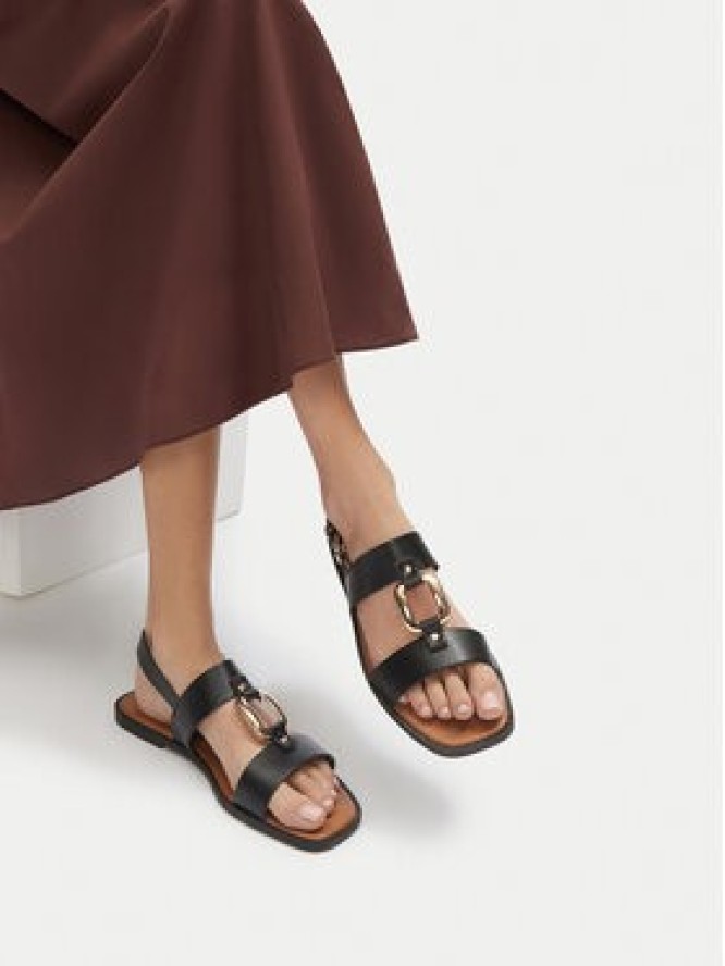 JENNY Sandały WS6561-02A Czarny