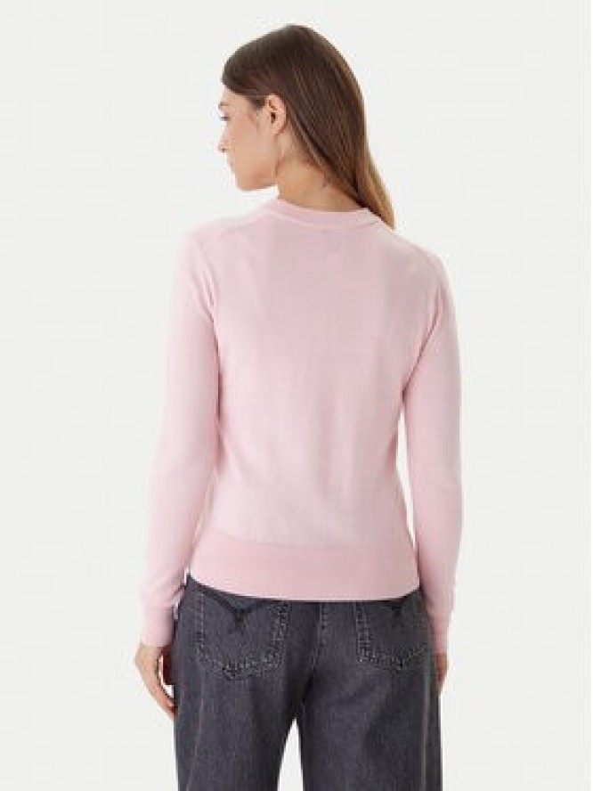 Calvin Klein Sweter LV044D370G Różowy Regular Fit