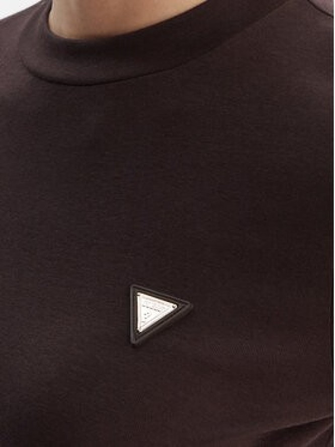 Guess T-Shirt V6RI00 KD741 Brązowy Slim Fit