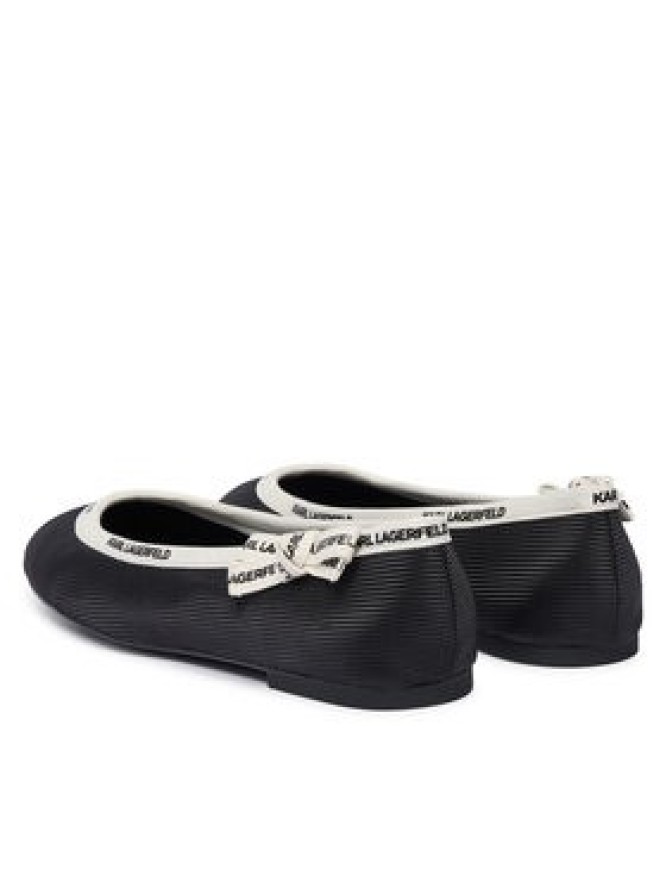 KARL LAGERFELD Baleriny Karo KL40129 Czarny