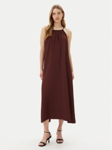 ViCOLO Sukienka letnia Abito TD0757 Brązowy Regular Fit