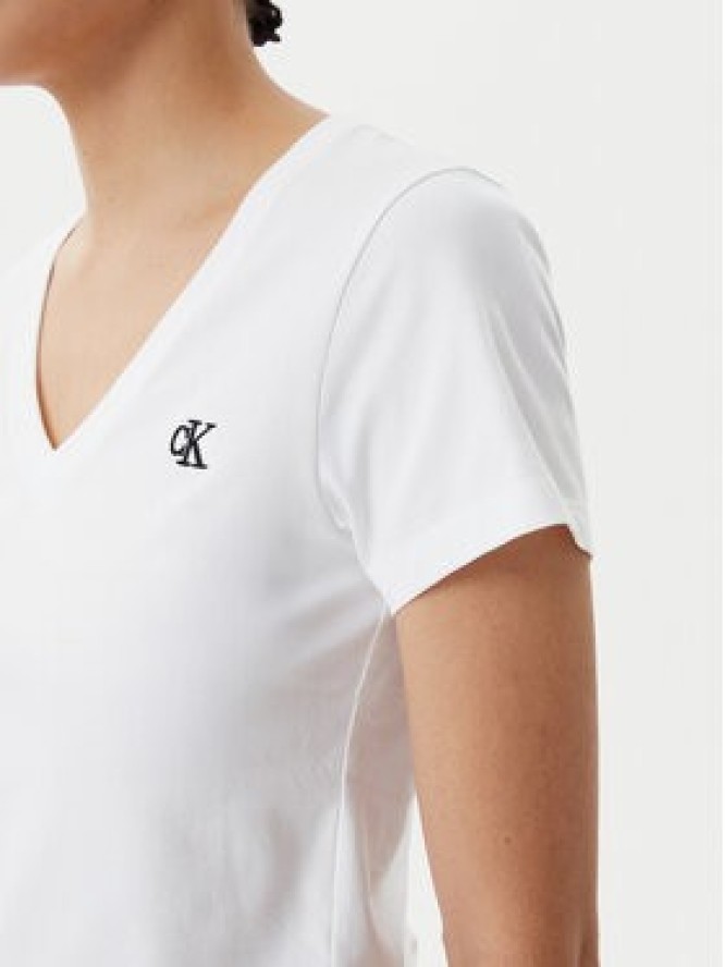 Calvin Klein Jeans T-Shirt J20J213716 Biały Regular Fit