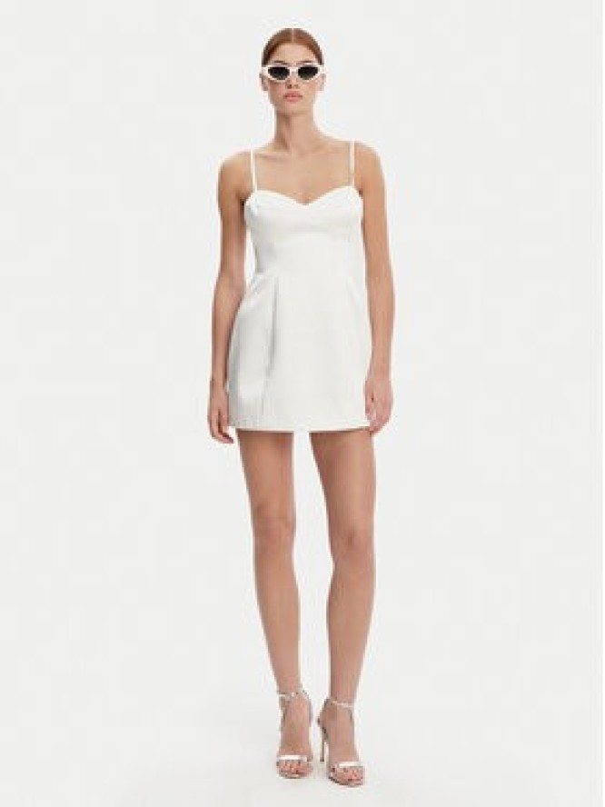 Bardot Sukienka koktajlowa 59817DB Biały Slim Fit