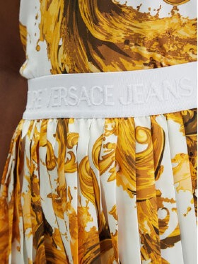 Versace Jeans Couture T-Shirt 80HAH608 JS553 Biały Regular Fit