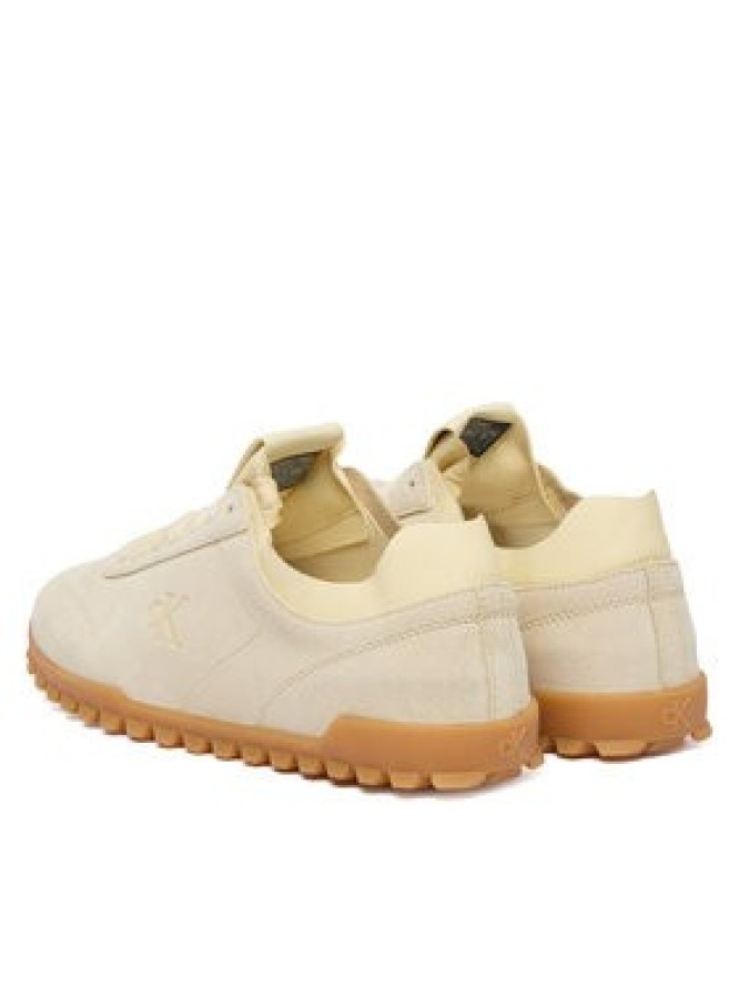 Calvin Klein Sneakersy Low Profile Run Mg Sue Db Laces HW0HW03150 Żółty