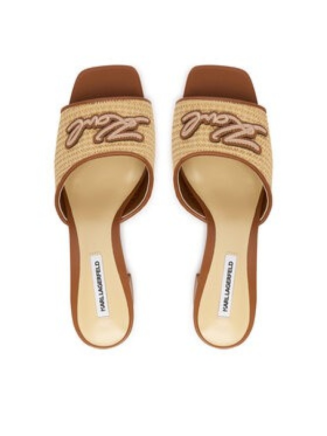 KARL LAGERFELD Klapki Plaza II KL32400A Brązowy