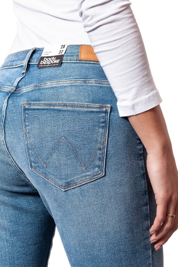 WRANGLER HIGH RISE SKINNY PEKIN SKY W27HFS17S 112128078