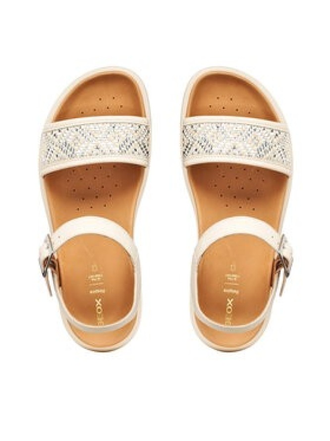 Geox Sandały D Xand 2.1S D65SZC 09B11 C1122 Écru