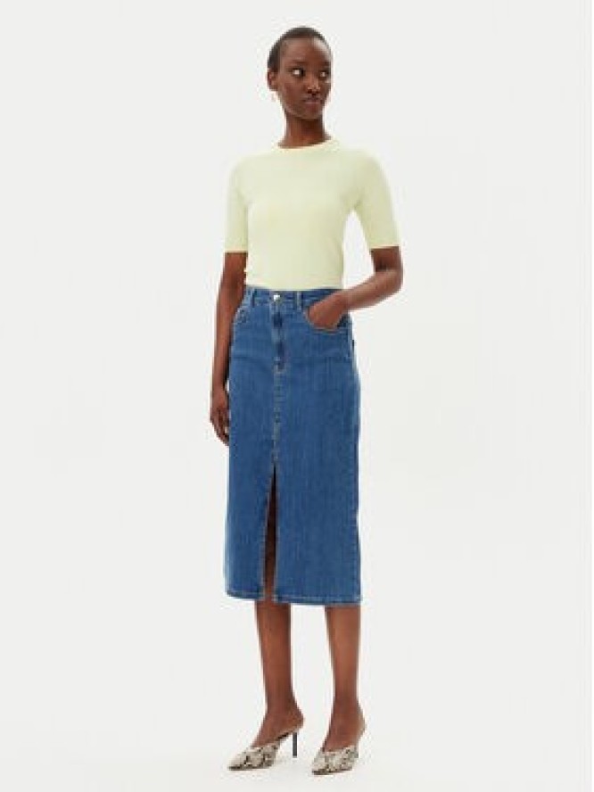 Marella Spódnica jeansowa Liquore 2515101041 Niebieski Regular Fit