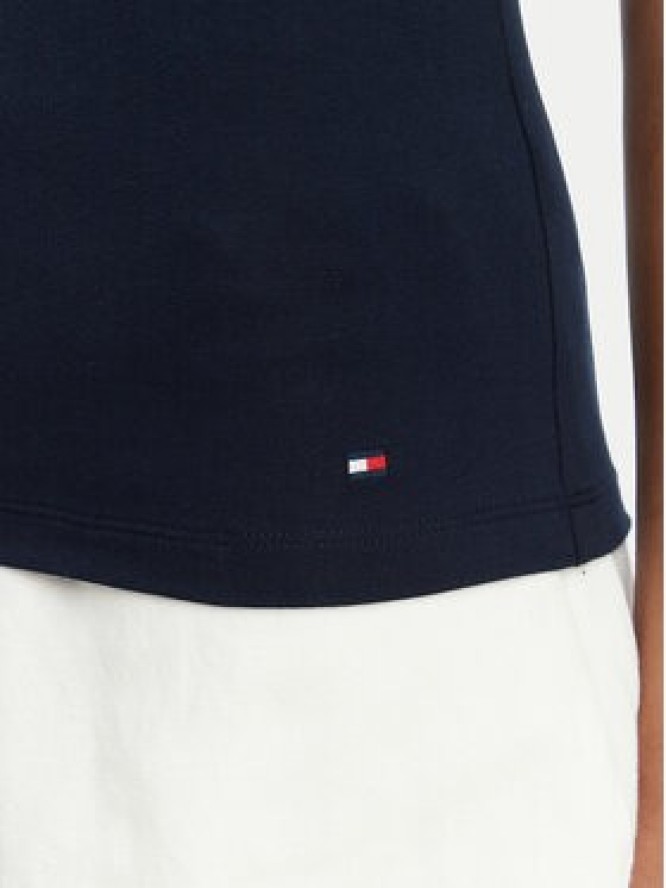 Tommy Hilfiger Top Classic WW0WW50947 Granatowy Regular Fit