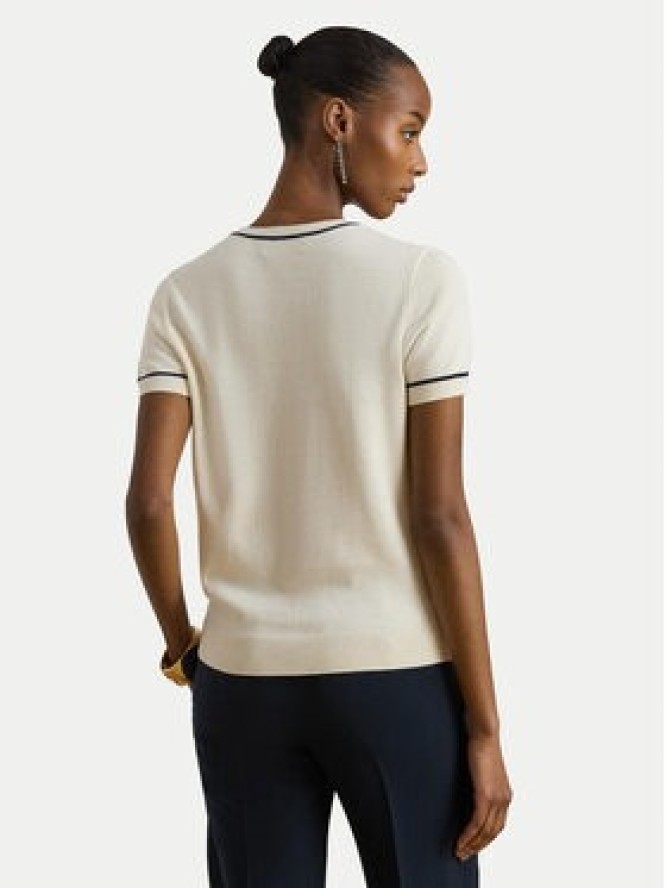 LAUREN RALPH LAUREN Sweter 200P08788001 Écru Relaxed Fit