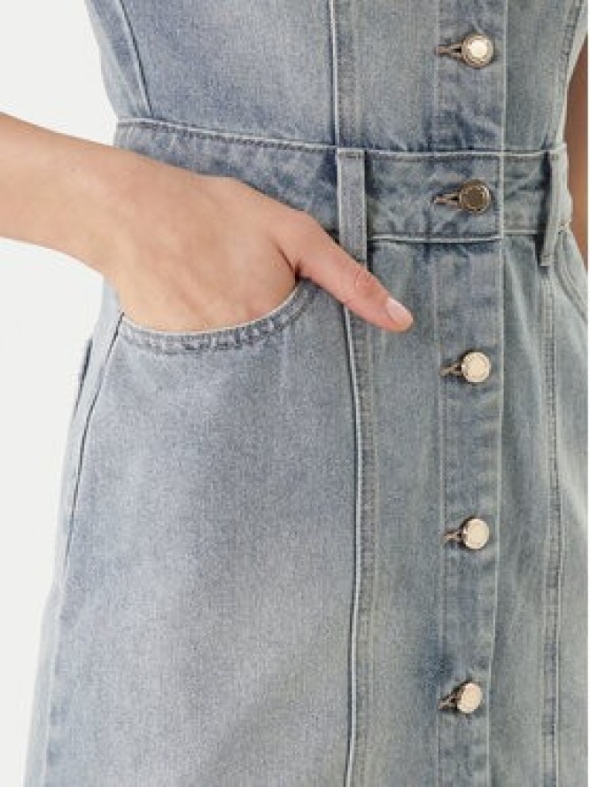 Morgan Sukienka jeansowa 241-ROGLA Błękitny Regular Fit